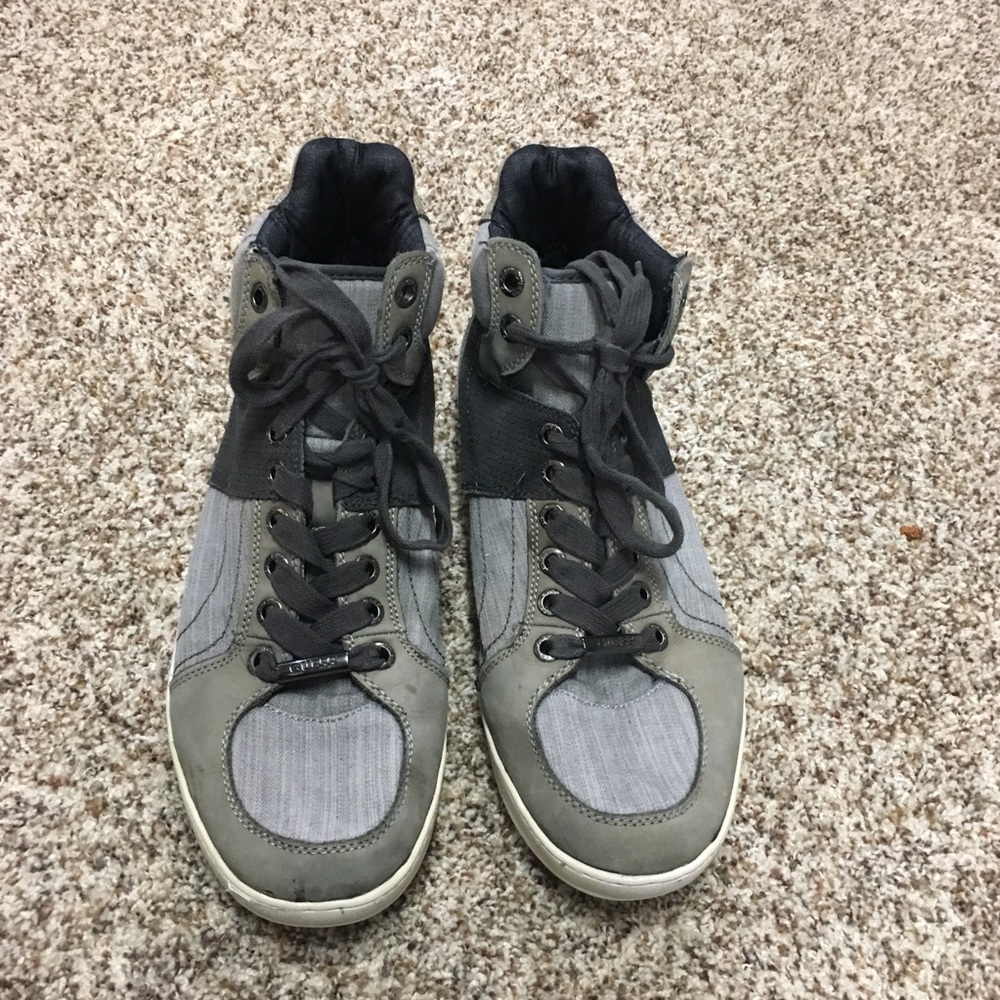 Sz 13 Guess Gray high tops